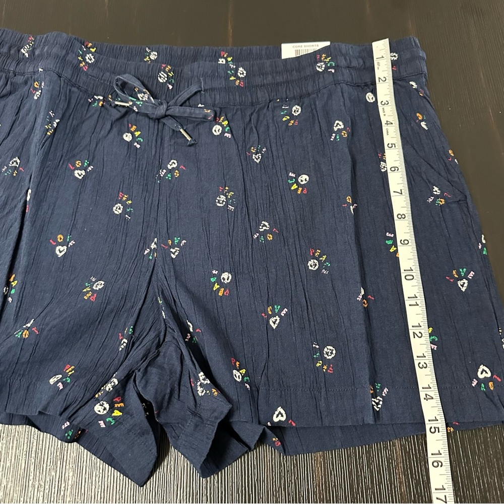 Style & Co Peace-Print Shorts - Picture 6 of 11